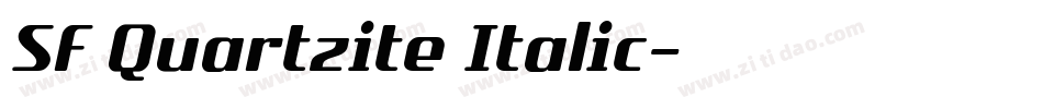SF Quartzite Italic字体转换